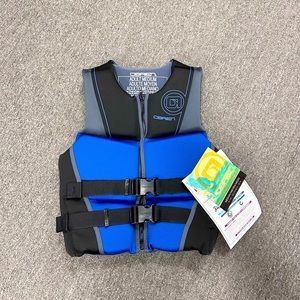 Adult Medium Size Obrien Water Life Jacket Blue-Black